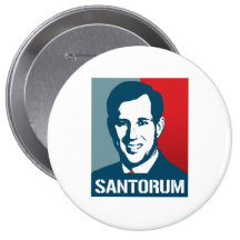 RICK SANTORUM POSTER PINBACK BUTTON