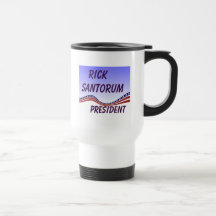 Rick Santorum President Banner Coffee Mug