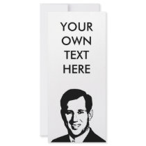RICK SANTORUM RACK CARD TEMPLATE