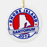 Rick Santorum Rhode Island Christmas Ornaments