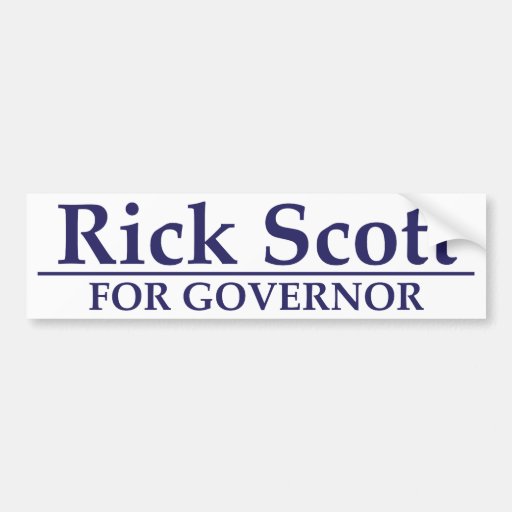 Rick Scott for Governor Bumper Sticker