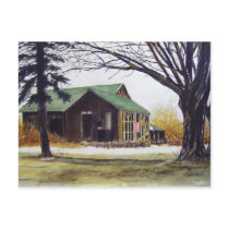 Rickety Old Barn-postcard