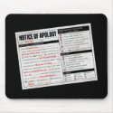 Rickroll Astley Apology Notice mousepads by strk3 Rickroll Astley Apology Notice mousepads