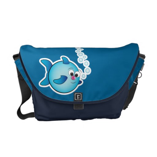 Rickshaw Messenger Bag with fish