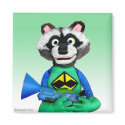 Ricky Raccoon Magnet by Swazzle Ricky Raccoon Magnet