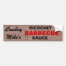 Ricochet Barbecue Sauce Bumper Stickers