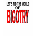 Rid the World of Bigotry T-Shirt - pink tank