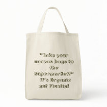 Rid the world of Plastic Canvas Bag