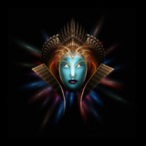 Riddian Queen Fractal Art Poster posters
