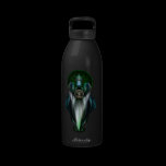 Riddian Queen Of Emerald Gold Black Water Bottle water bottles