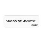 Riddle T Labels to Hide the Riddle Answers!