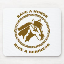 Ride A Beninese Mouse Pads