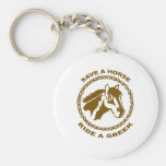 Ride A Greek Key Chain
