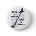 Ride a Witch button