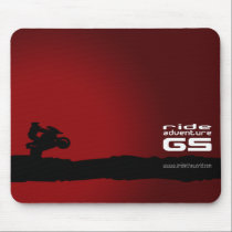 Ride-Adventure-GS black on red mousepads