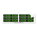 > RIDE BIKE bumper stickers by mikepop > RIDE BIKE bumper stickers