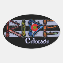 Ride Colorado snowboard stickers