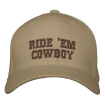 RIDE 'EM COWBOY embroidered hats by tozmalik96 RIDE 'EM COWBOY embroidered hats