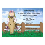 Ride 'em Cowgirl Blonde Braided Invitation