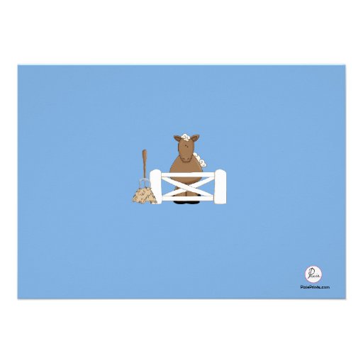 Ride 'em Cowgirl Braided Invitation