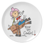Ride Em Cowgirl T-shirts and Gifts Dinner Plates