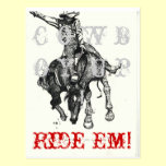 Ride Em postcard! postcards