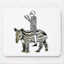 Ride em' tapir mouse pad