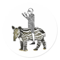 Ride em' tapir stickers