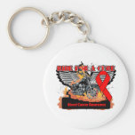 Ride For a Cure - Blood Cancer Keychain