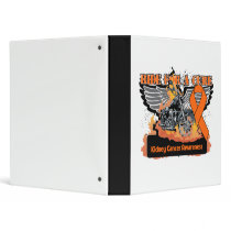 Ride For a Cure - Kidney Cancer Awareness Vinyl Binders