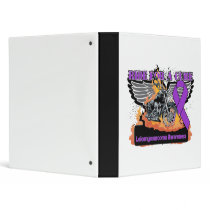 Ride For a Cure - Leiomyosarcoma Cancer 3 Ring Binder