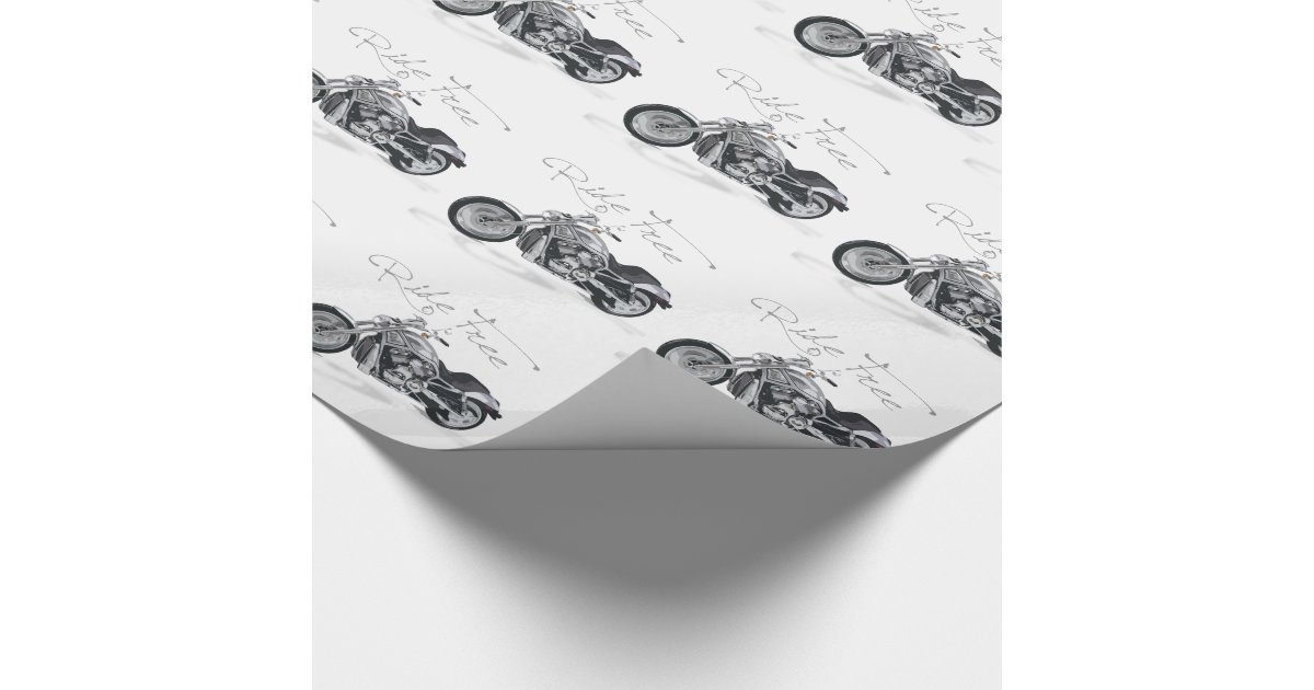 Ride Free Harley Davidson Wrapping Paper | Zazzle