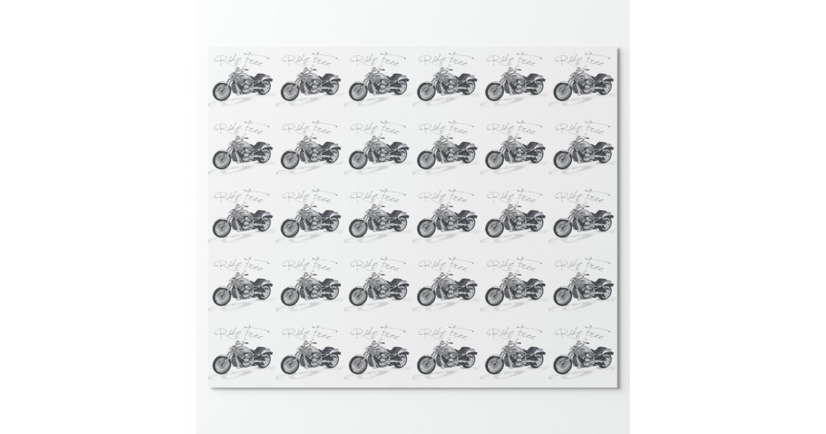 Ride Free Harley Davidson Wrapping Paper | Zazzle