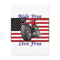 Ride Free Live Free postcards