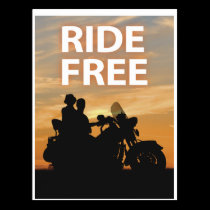 Ride Free postcards