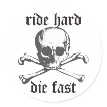 Ride Hard stickers