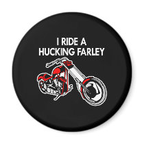 Ride Hucking Farley Black Refrigerator Magnets