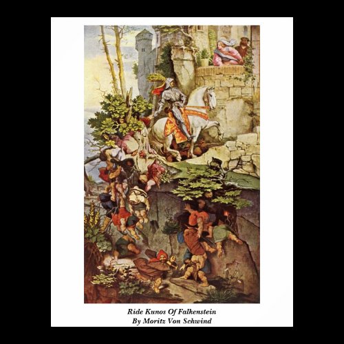 Ride Kunos Of Falkenstein By Moritz Von Schwind Print