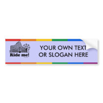 RIDE ME bumper stickers