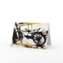Ride my bike - sepia retro look card