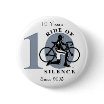 Ride of Silence 10th Annual Commemoration Button