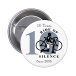 Ride of Silence 10th Annual Commemoration Button