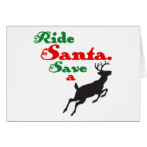 Ride Santa Save a Reindeer cards