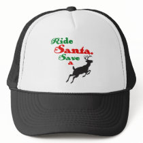 Ride Santa Save a Reindeer hat hats