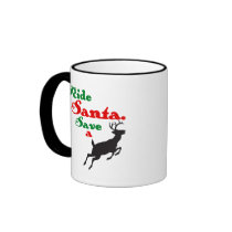 Ride Santa Save a Reindeer Mug