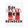Ride Santa Save a Reindeer Postcard