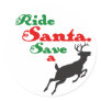 Ride Santa Save a Reindeer Sticker