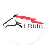 Ride Round Sticker