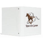 Ride the Canter Vinyl Binder