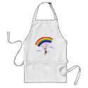 Ride with rainbow Apron by tshirtdujour Ride with rainbow Apron